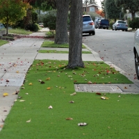 Artificial Grass Installation Mendota, California Rooftop, Front Yard