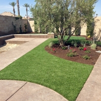 Green Lawn Stanton, California Rooftop, Small Front Yard Landscaping