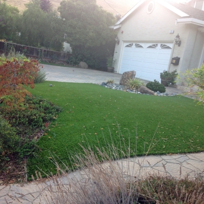 Fake Grass Delft Colony, California Landscape Rock, Front Yard Design