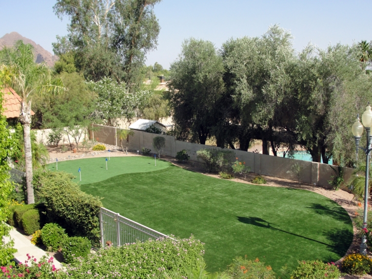 Artificial Grass Installation Phelan, California Putting Green Grass, Backyard