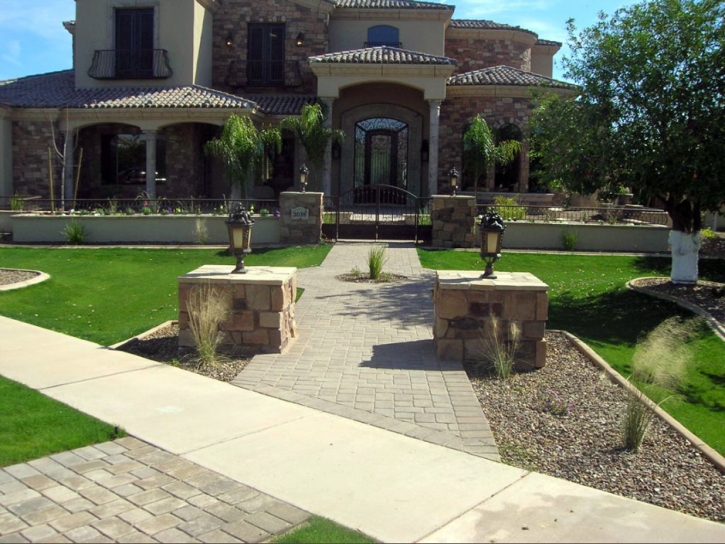 Fake Grass Carpet Lemoore Station, California Lawn And Landscape, Small Front Yard Landscaping