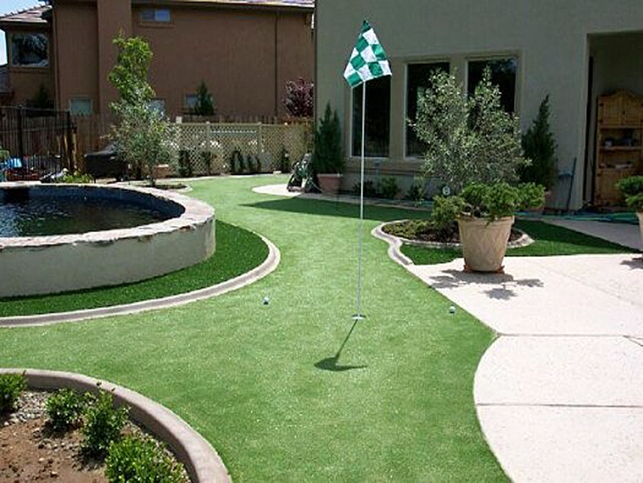 Fake Turf Taft, California Putting Green, Backyard Landscaping