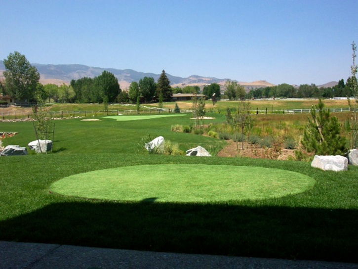 Faux Grass Desert Hot Springs, California Putting Green Grass, Backyard Landscaping