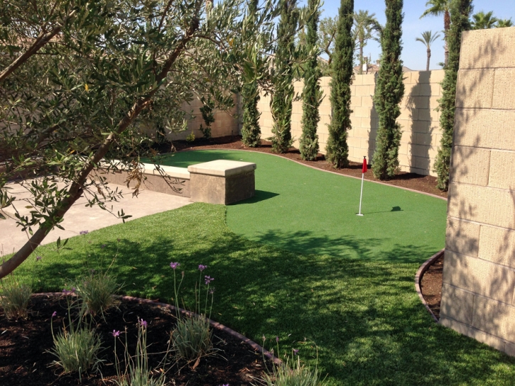 How To Install Artificial Grass Vista Santa Rosa, California Home Putting Green, Backyard Landscaping Ideas