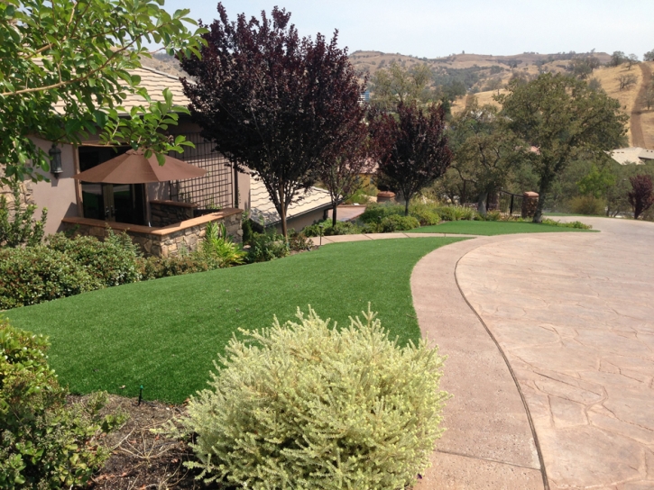 Turf Grass Desert View Highlands, California Backyard Deck Ideas, Front Yard